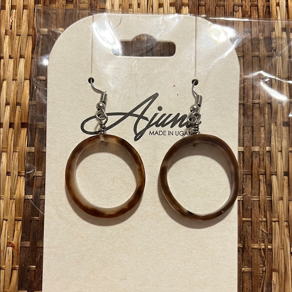 Ajuna Cow Horn Circular Earrings